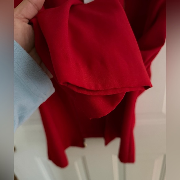 PROPHECY, Women’s Blazer- by Sag Harbor Red Lightweight Zip Front, SIZE 8 ❤️ - Picture 4 of 11